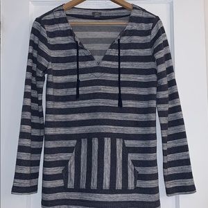 Aerie S/P Boho striped navy beach Top tunic EUC